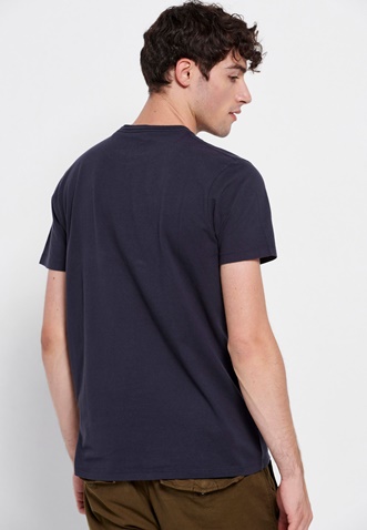 FUNKY BUDDHA-Ανδρικό t-shirt FUNKY BUDDHA μπλε ναυτικό