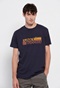FUNKY BUDDHA-Ανδρικό t-shirt FUNKY BUDDHA μπλε ναυτικό