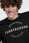 FUNKY BUDDHA-Ανδρικό t-shirt FUNKY BUDDHA μαύρο