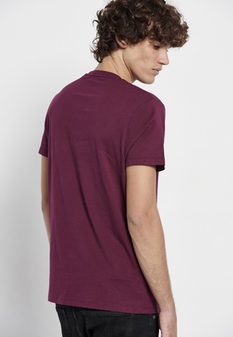 FUNKY BUDDHA-Ανδρικό t-shirt FUNKY BUDDHA μοβ