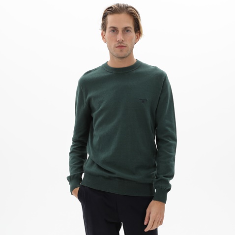 NAVY & GREEN-Ανδρικό πουλόβερ NAVY & GREEN πράσινο