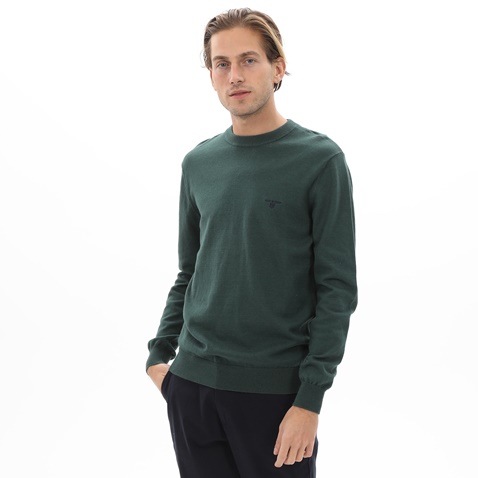 NAVY & GREEN-Ανδρικό πουλόβερ NAVY & GREEN πράσινο