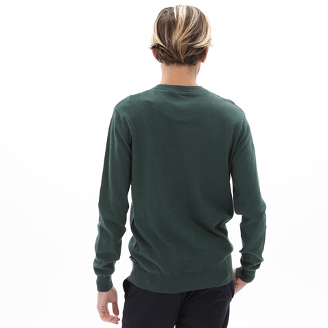 NAVY & GREEN-Ανδρικό πουλόβερ NAVY & GREEN πράσινο