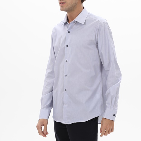 NAVY & GREEN-Ανδρικό πουκάμισο NAVY & GREEN COMFORT FIT γαλάζιο