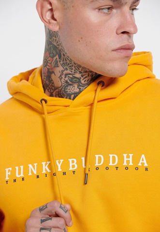 FUNKY BUDDHA-Ανδρική φούτερ μπλούζα FUNKY BUDDHA κίτρινη