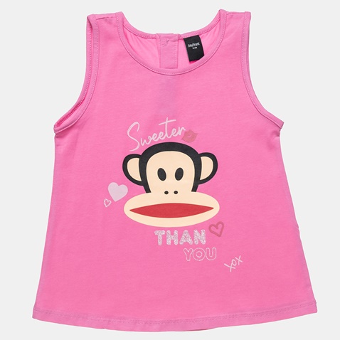 PAUL FRANK-Παιδική αμάνικη μπλούζα Paul Frank ροζ