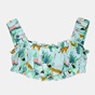 ALOUETTE-Παιδικό σετ από cropped top και σορτς ALOUETTE πράσινο
