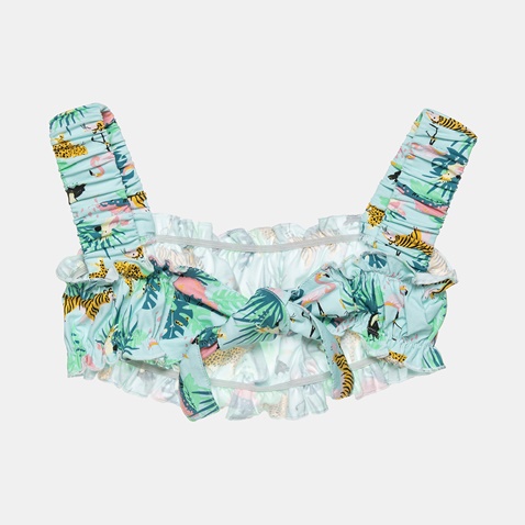 ALOUETTE-Παιδικό σετ από cropped top και σορτς ALOUETTE πράσινο