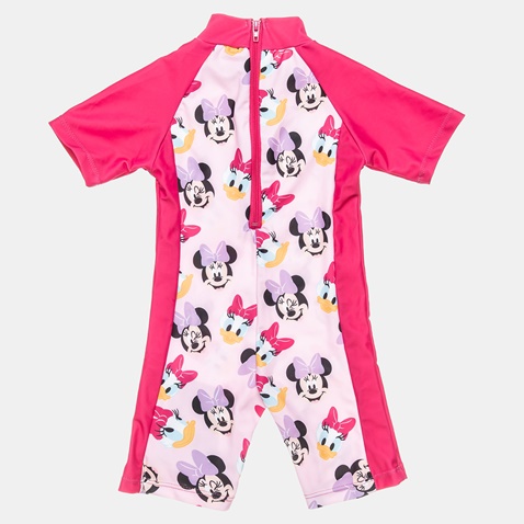 DISNEY-Βρεφικό ολόσωμο μαγιό με καπέλο DISNEY Minnie Mouse 20586  φούξια ροζ 