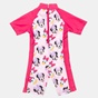 DISNEY-Βρεφικό ολόσωμο μαγιό με καπέλο DISNEY Minnie Mouse 20586  φούξια ροζ 