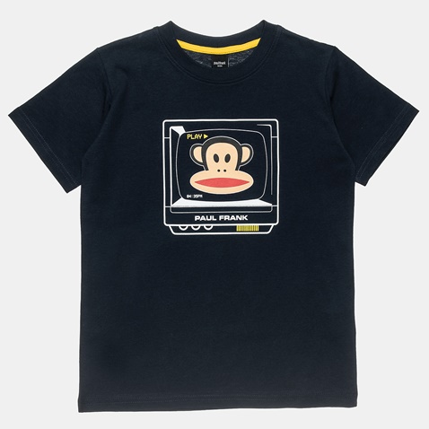 PAUL FRANK-Παιδικό σετ από μπλούζα και βερμούδα PAUL FRANK μπλε κίτρινη