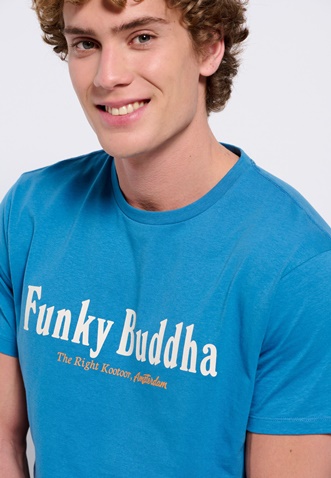 FUNKY BUDDHA-Ανδρικό t-shirt FUNKY BUDDHA μπλε