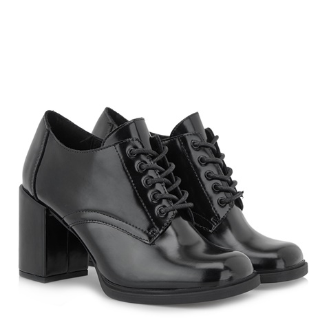EXE-Γυναικεία ψηλά oxfords EXE R17003524 μαύρα