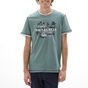 NAVY & GREEN-Ανδρικό t-shirt NAVY & GREEN πράσινο