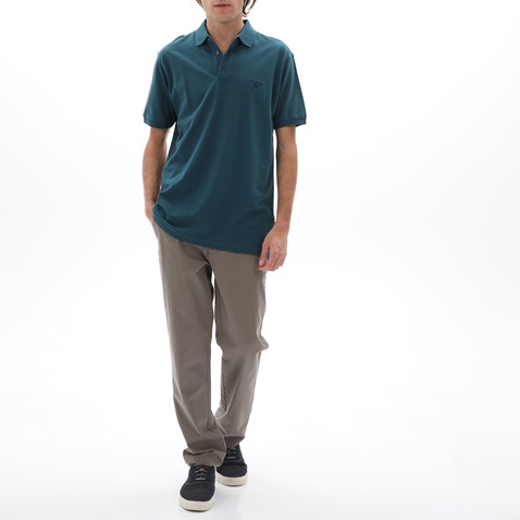NAVY & GREEN-Ανδρική polo μπλούζα NAVY & GREEN πράσινη