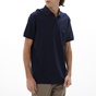 NAVY & GREEN-Ανδρική polo μπλούζα NAVY & GREEN σκούρο μπλε