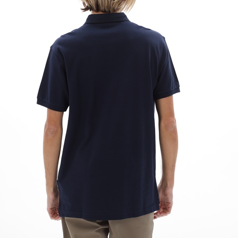 NAVY & GREEN-Ανδρική polo μπλούζα NAVY & GREEN σκούρο μπλε