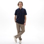 NAVY & GREEN-Ανδρική polo μπλούζα NAVY & GREEN σκούρο μπλε