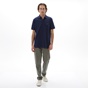 NAVY & GREEN-Ανδρική polo μπλούζα NAVY & GREEN σκούρο μπλε