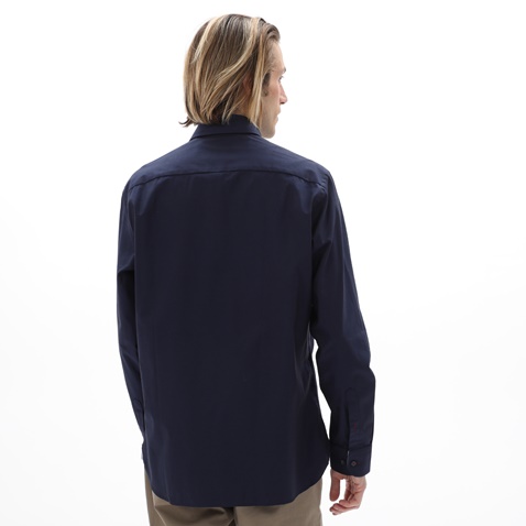 NAVY & GREEN-Ανδρικό πουκάμισο NAVY & GREEN COMFORT FIT μπλε σκούρο