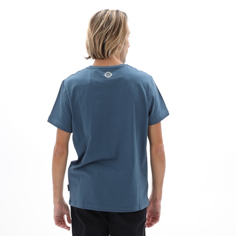 NAVY & GREEN-Ανδρικό t-shirt NAVY & GREEN μπλε