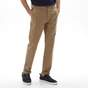 NAVY & GREEN-Ανδρικό chino παντελόνι NAVY & GREEN MODERN FIT καφέ