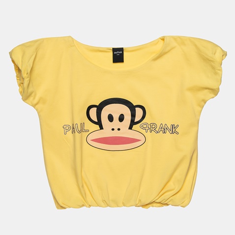 PAUL FRANK-Παιδικό σετ απο μπλούζα και σορτς PAUL FRANK κίτρινο μοβ