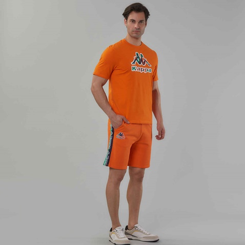 KAPPA-Ανδρικό t-shirt KAPPA 1156520016 Logo Fioro πορτοκαλί