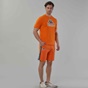 KAPPA-Ανδρικό t-shirt KAPPA 1156520016 Logo Fioro πορτοκαλί