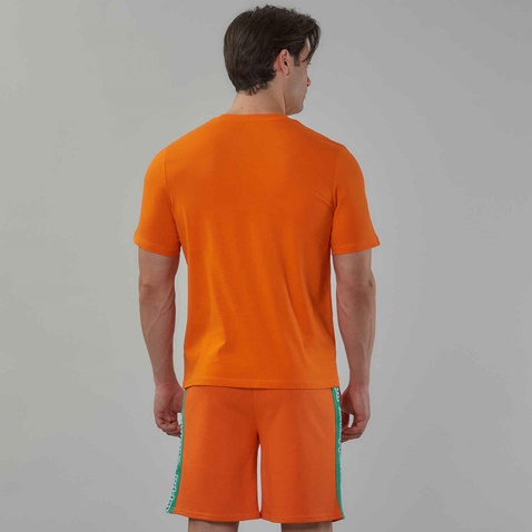 KAPPA-Ανδρικό t-shirt KAPPA 1156520016 Logo Fioro πορτοκαλί