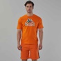 KAPPA-Ανδρικό t-shirt KAPPA 1156520016 Logo Fioro πορτοκαλί