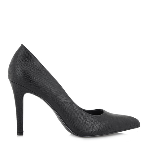 TXT WOMEN FASHION SHOES-Γυναικείες γόβες TXT WOMEN FASHION SHOES T192A0115 μαύρες snakeskin