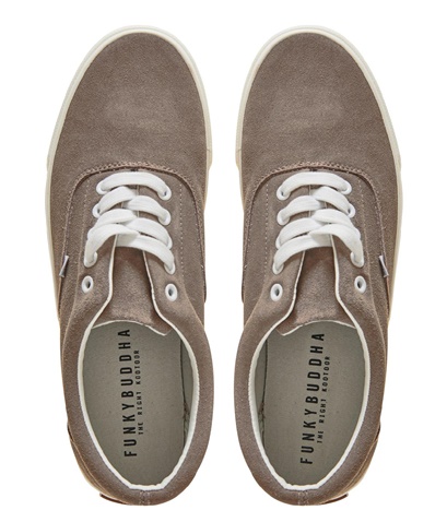 FUNKY BUDDHA-Ανδρικά sneakers FUNKY BUDDHA γκρι