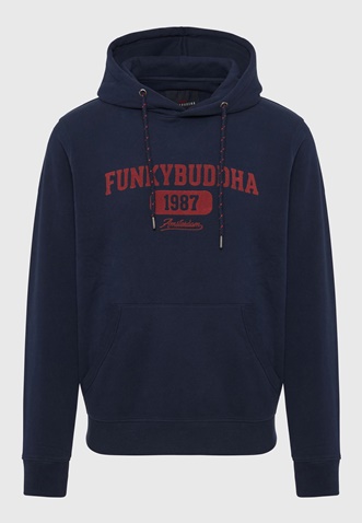 FUNKY BUDDHA-Ανδρική φούτερ μπλούζα FUNKY BUDDHA ναυτικό μπλε