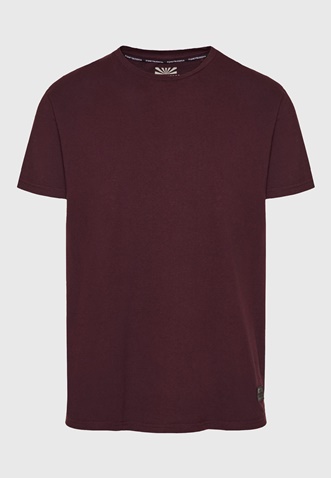 FUNKY BUDDHA-Ανδρικό t-shirt FUNKY BUDDHA καφέ