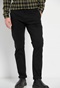 FUNKY BUDDHA-Ανδρικό chino παντελόνι FUNKY BUDDHA essential comfort μαύρο