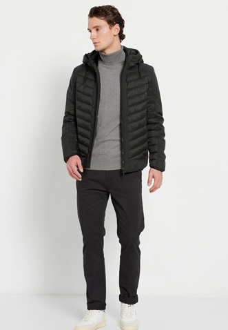 FUNKY BUDDHA-Ανδρικό chino παντελόνι FUNKY BUDDHA Essential comfort μαύρο