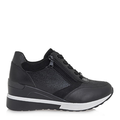 JK LONDON-Γυναικεία sneaker wedges JK LONDON T104B1433 μαύρα