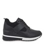 JK LONDON-Γυναικείο casual sneakers wedges JK LONDON T104B3423 μαύρα