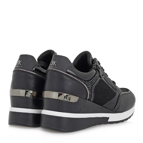 JK LONDON-Γυναικεία sneaker wedges JK LONDON T104B0503 μαύρα