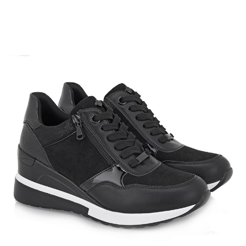 JK LONDON-Γυναικεία sneakers wedges JK LONDON T104B2963 μαύρα