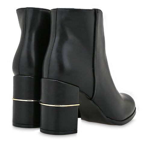 JK LONDON-Γυναικεία μποτάκια  JK LONDON T389A1014001 μαύρα