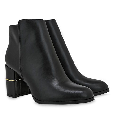 JK LONDON-Γυναικεία μποτάκια JK LONDON T389A1024001 μαύρα