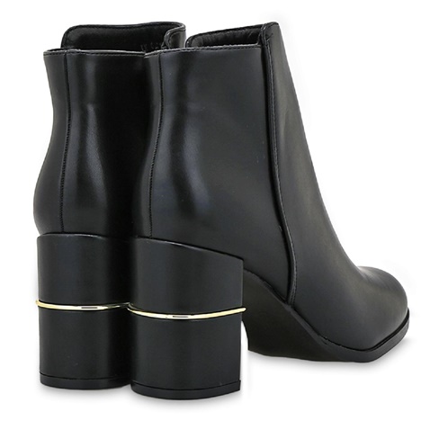 JK LONDON-Γυναικεία μποτάκια JK LONDON T389A1024001 μαύρα