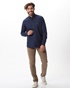 NAVY & GREEN-Ανδρικό πουκάμισο NAVY & GREEN comfort fit  μπλε 