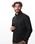 NAVY & GREEN-Ανδρικό πουκάμισο NAVY & GREEN COMFORT FIT μαύρο