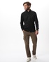NAVY & GREEN-Ανδρικό πουκάμισο NAVY & GREEN COMFORT FIT μαύρο