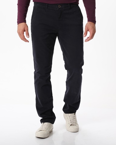 NAVY & GREEN-Ανδρικό chino παντελόνι NAVY & GREEN σκούρο μπλε