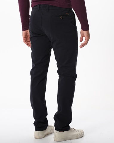NAVY & GREEN-Ανδρικό chino παντελόνι NAVY & GREEN σκούρο μπλε