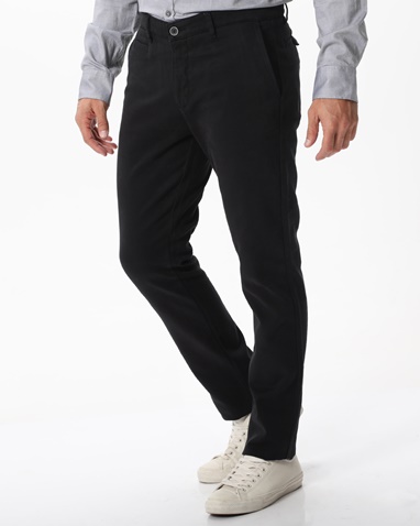 NAVY & GREEN-Ανδρικό chino παντελόνι NAVY & GREEN μαύρο 